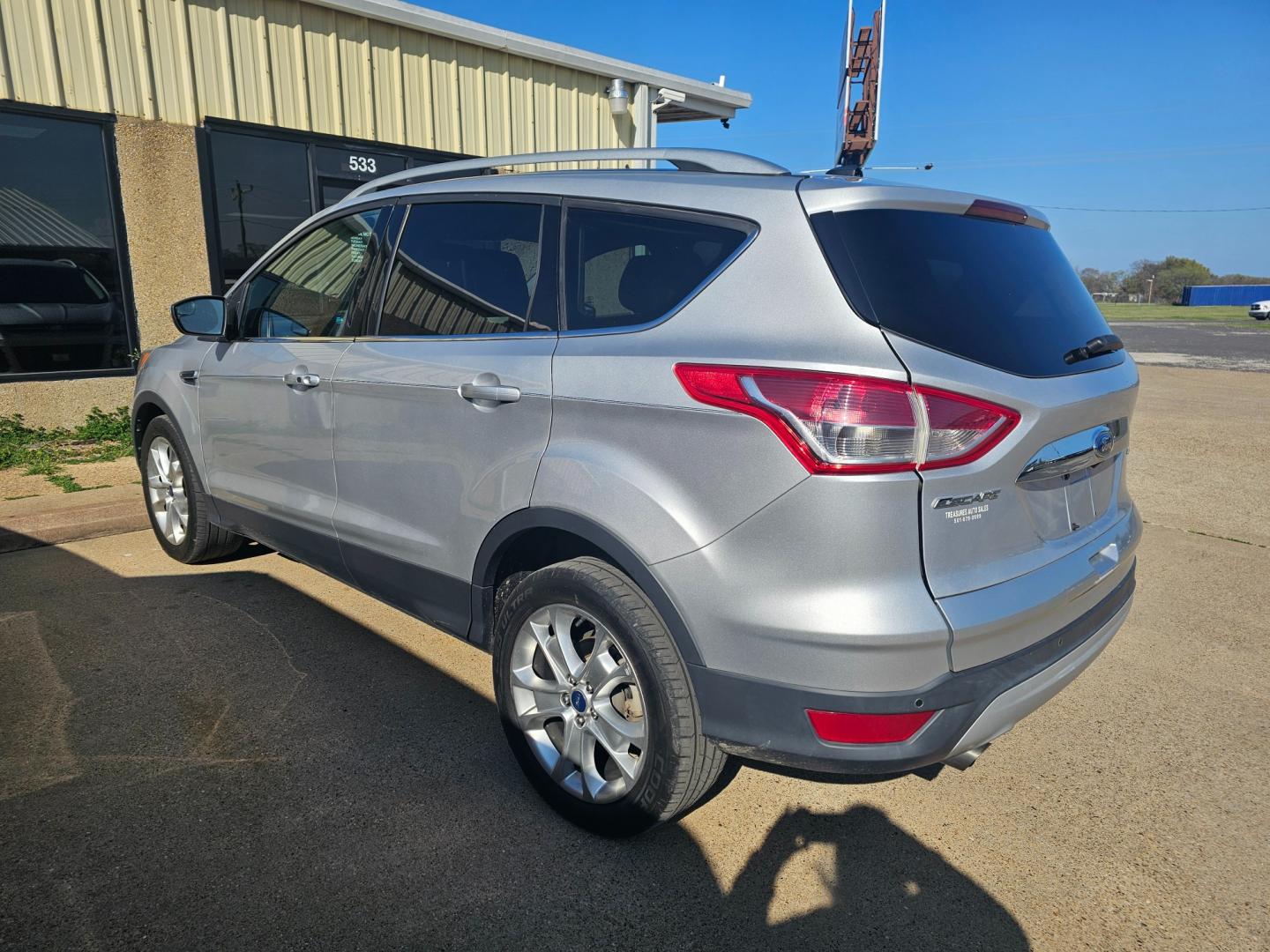 2014 SILVER Ford Escape Titanium FWD (1FMCU0J93EU) with an 2.0L L4 DOHC 16V engine, 6-Speed Automatic transmission, located at 533 S Seven Points BLVD, Seven Points, TX, 75143, (430) 255-4030, 32.313999, -96.209351 - Photo#3